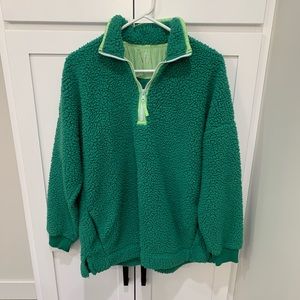 Aerie oversized fleece - green